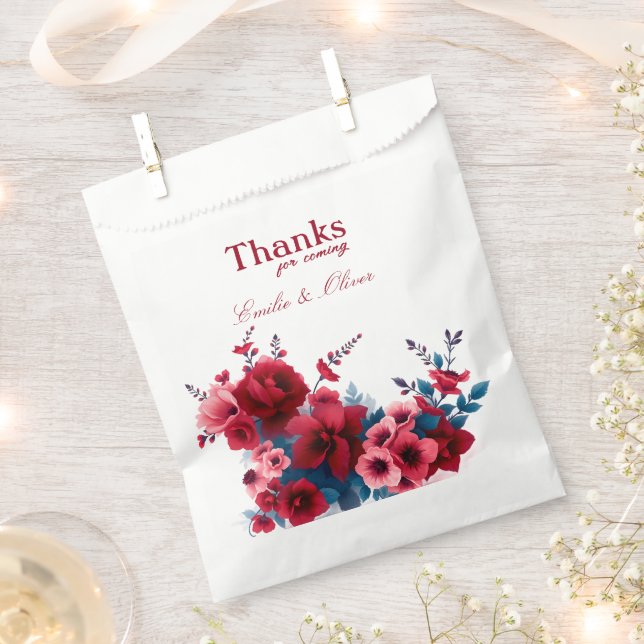 Thanks for coming and your name favour bag (Clipped)
