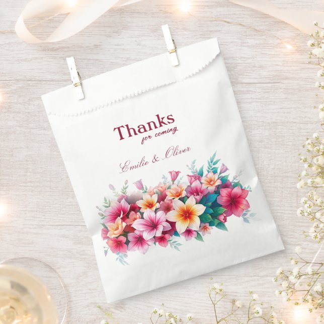 Thanks for coming and your name favour bag (Clipped)
