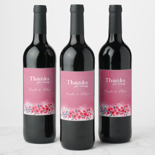 Thanks for coming and your name wine label