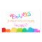 Thanks for coming art party paint stickers