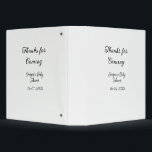 Thanks for coming baby shower modern simple typogr binder<br><div class="desc">design</div>