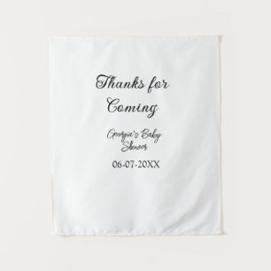 Thanks for coming baby shower modern simple typogr tapestry