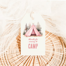 Thanks for Coming to Camp Gift Favour Tag
