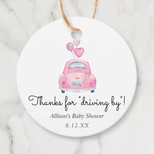 Thanks for Driving By Favour Tag (Front)