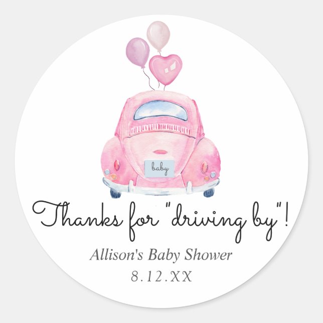 Thanks for Driving By Favour Tag (Front)