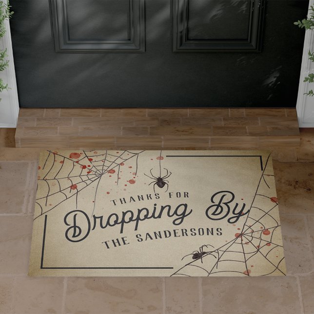 Thanks For Dropping By Halloween Doormat (Creator Uploaded)