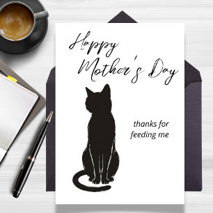Thanks for Feeding Me from the Cat Mother's Day Card