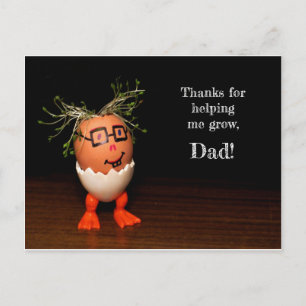 Thanks for Helping Me Grow, Dad Postcard