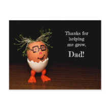 Thanks for Helping Me Grow, Dad Postcard