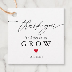 Thanks for Helping Me Grow Succulent Teacher Gift  Favour Tags