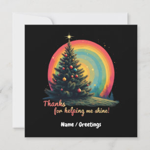 Thanks for Helping Me Shine Heartfelt Gratitude Invitation