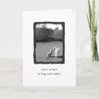 Thanks for helping me! thank you card