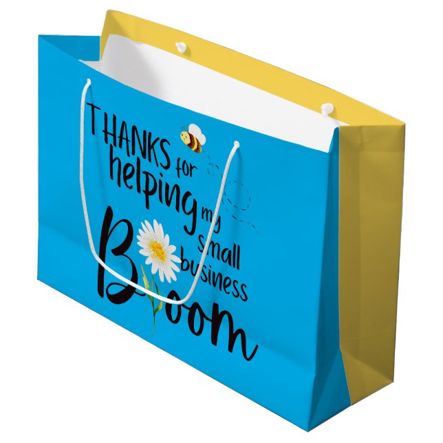 Thanks For Helping My Business Bloom Gift Bags (Front Angled)