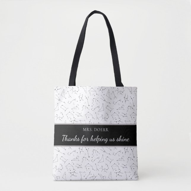 Thanks For Helping Us Shine Teacher Tote (Front)