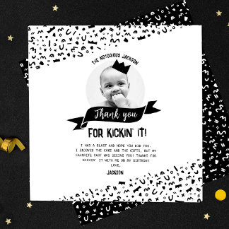 Thanks For Kickin' It With Me 90s Hip Hop Thank You Card