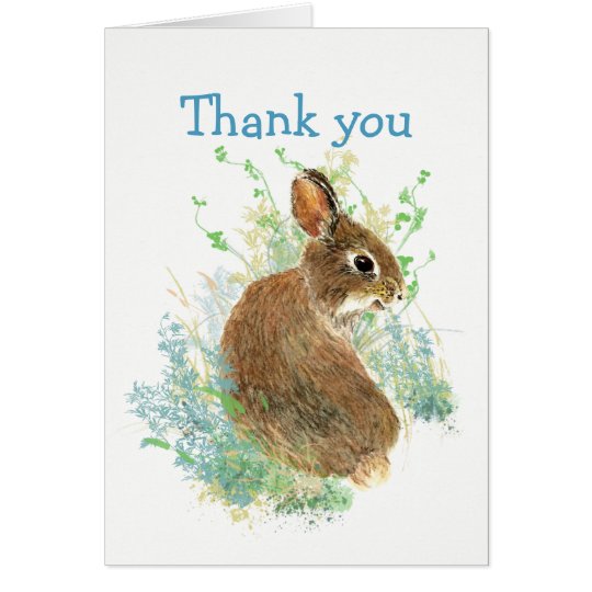 Thanks for Listening Cute Bunny Rabbit Card
