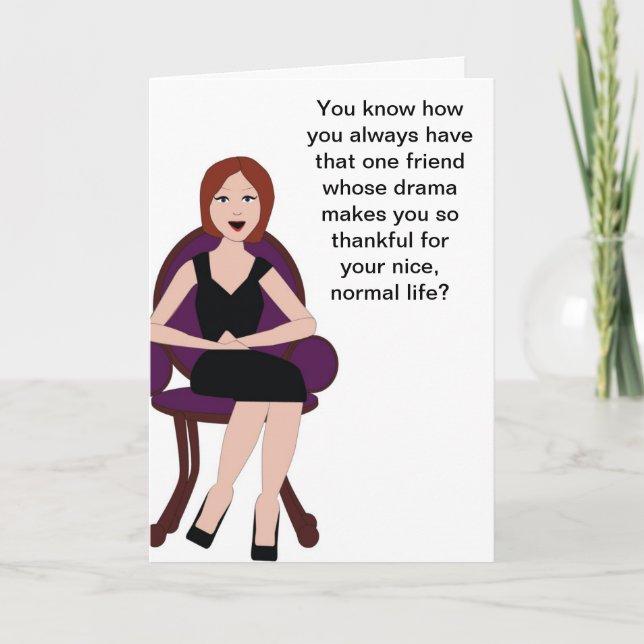 Thanks for Listening Greeting Card (Front)