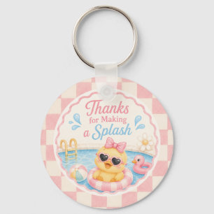 Thanks for Making a Splash Duck Keychain Favour 
