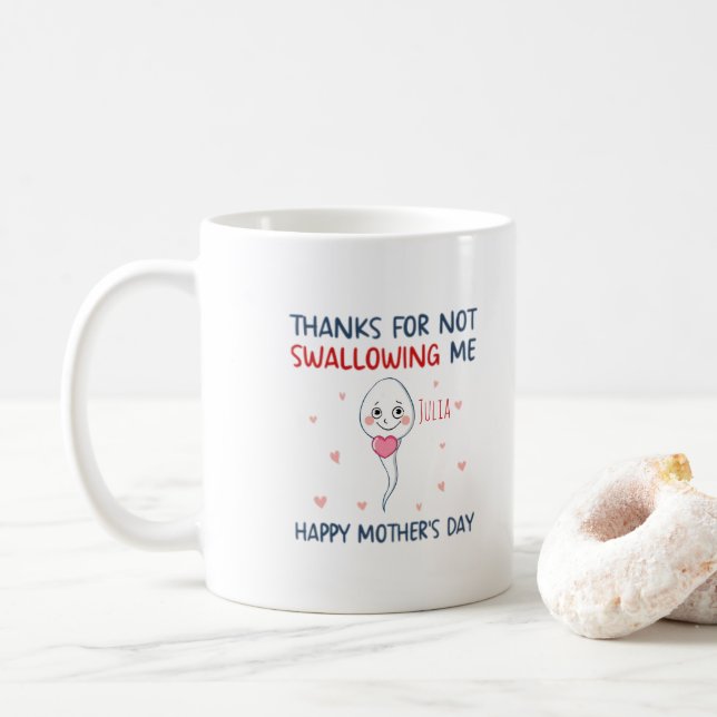Thanks for not swallowing me coffee mug (With Donut)