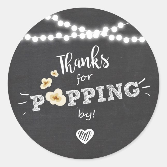 Thanks for popping by favour tag Sticker Popcorn (Front)