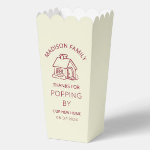 Thanks for Popping Fall Housewarming Party Popcorn Favor Box