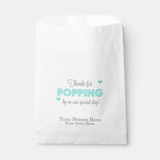 Thanks for Popping, Sweet Thank Yo, Wedding Favour Bag