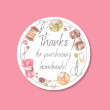 Thanks for Purchasing Handmade 