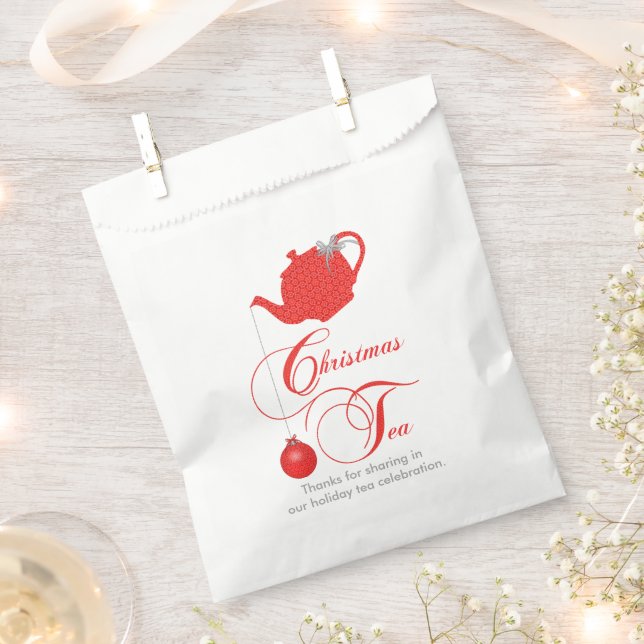 Thanks for Sharing In Christmas Tea Party Favour Bag (Clipped)