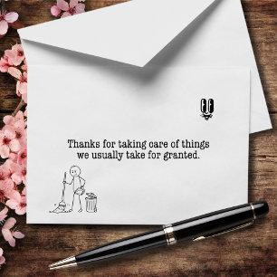 Thanks for Taking Care of What We Take for Granted Thank You Card