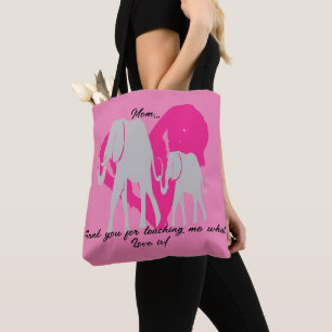"Thanks for teaching me what Love is" Tote Bag