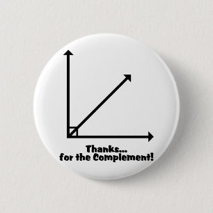 thanks for the complement 2 inch round button