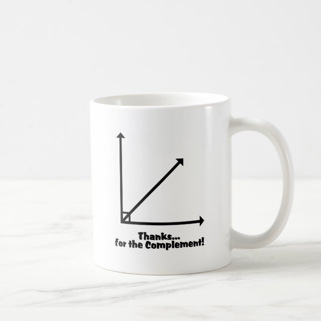 thanks for the complement coffee mug (Right)