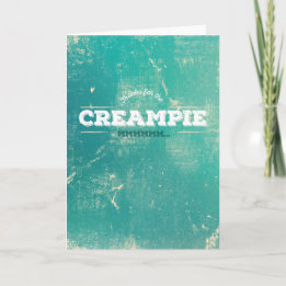 Thanks for the cream pie! thank you card