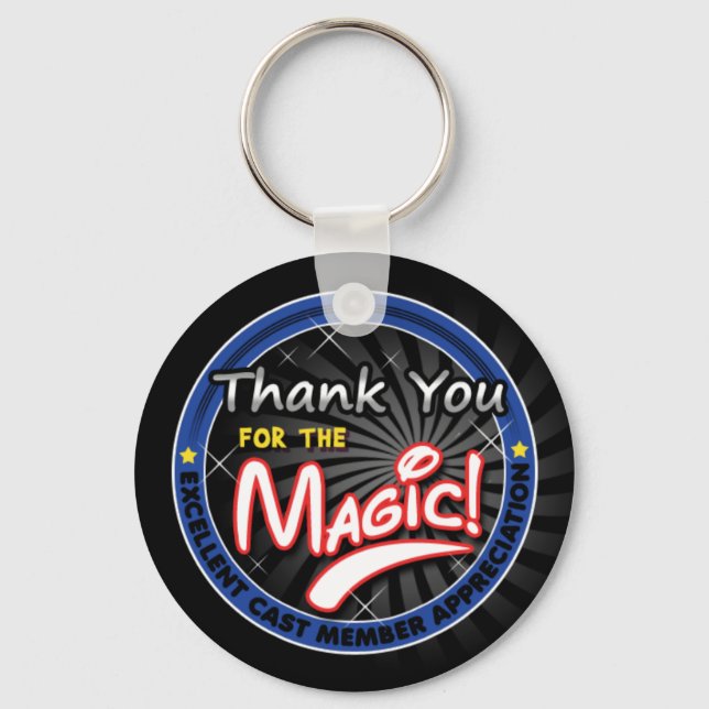 Thanks for the Magic - Cast Member Appreciation Keychain (Front)
