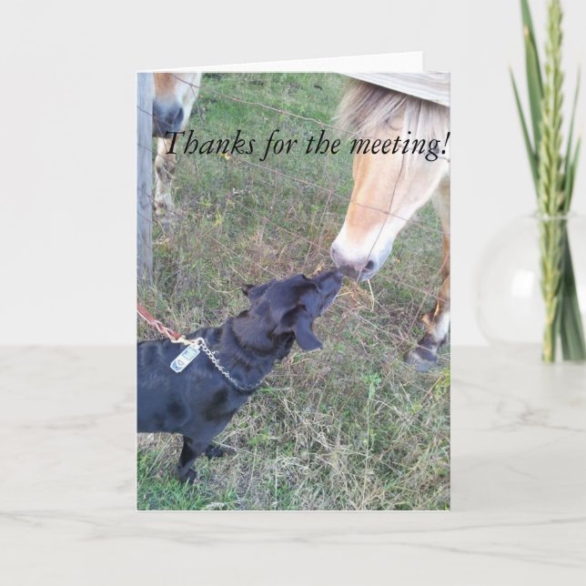 Thanks for the Meeting Thank You Card (Front)