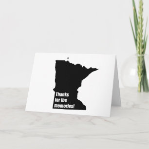 Thanks for the Memories Minnesota Thank You Card
