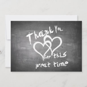 Thanks for this great time on a chalk board