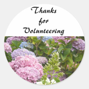 Thanks for Volunteering Classic Round Sticker