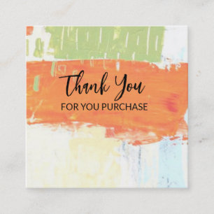 Thanks for your purchase Card
