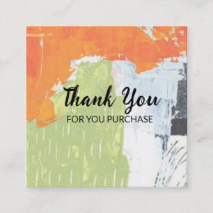 Thanks for your purchase Card