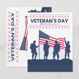 Thanks for your services, Veterans Day! 2025 Holiday Postcard