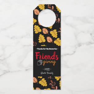 Thanks Friendsgiving Gift Bottle Tag