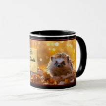 Thanks & Giving Autumn Hedgehog Mug