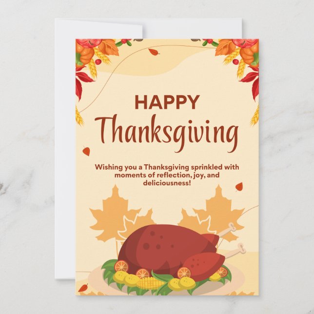 Thanks Giving Holiday Card (Front)