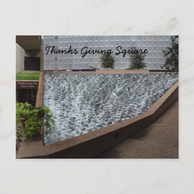 Thanks Giving Square Postcard (Front)
