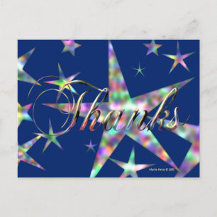 Thanks in Blue Blue Beach Song™ Postcard