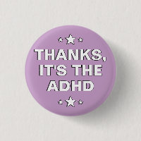 Thanks It's The ADHD Pastel Purple White Slogan