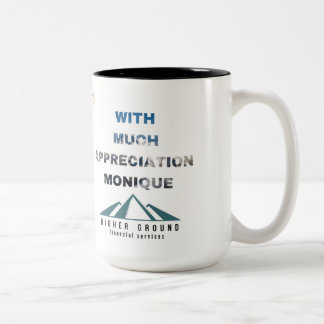 Thanks Janine Two-Tone Coffee Mug