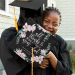 Thanks Jesus | Floral Magnolia Custom Monogram Graduation Cap Topper<br><div class="desc">You've earned it - so why not show it off!! This grad cap topper can be personalized with your name, school, graduating year and your own photo(s). Leave a lasting impression with this stunning personalized design. Add your custom wording to this design by using the "Edit this design template" boxes...</div>