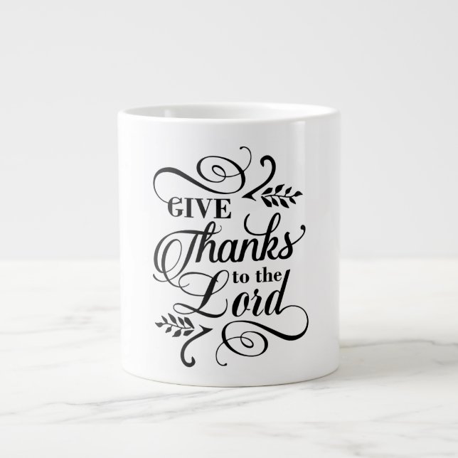 Thanks- Jumbo Mug (Front)